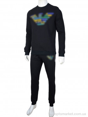 Купить Спортивний костюм чоловічі 02929 black G.orgio Armani чорний