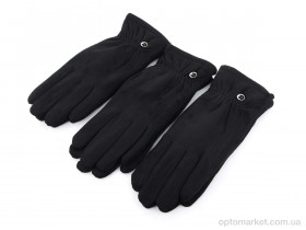 Купить Рукавички жіночі 04  замш махра RuBi чорний
