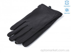Купить Рукавички чоловічі 0533A шкіра оленя вовна Alisa чорний