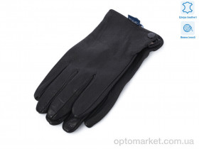 Купить Рукавички чоловічі 0533B шкіра оленя вовна Alisa чорний