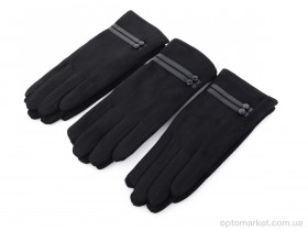 Купить Рукавички жіночі 07 замш махра RuBi чорний