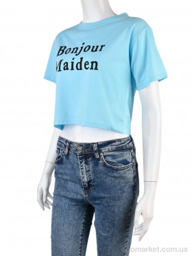 Купить Футболка жіночі 08789-18 l.blue Geen блакитний