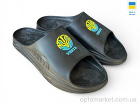 Купить Шльопанці чоловічі 1001 чорний з жовтим Verta чорний