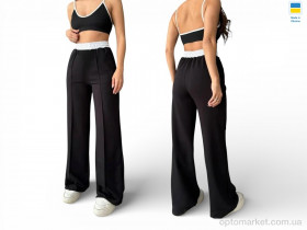 Купить Спортивні штаны жіночі 10054 чорний Sport style чорний