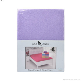 Купить Постільна білизна унісекс 101-1 Простирало МАХРОВЕ (120x200)+одна наволочка(50x70) фіолетовий NOVA VIDNOVA фіолетовий