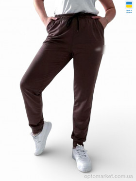 Купить Спортивні штаны жіночі 10231PU шоколад P.ma коричневий