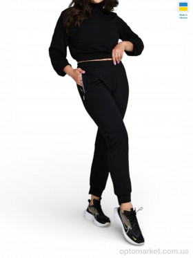 Купить Спортивні штаны жіночі 1028 чорний Sport style чорний