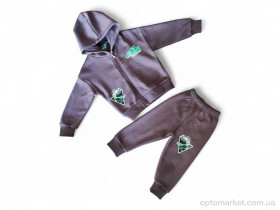 Купить Комплекти дитячі дитячі 10324 шоколадний батнік-штани CITCIT Kids коричневий