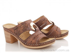 Купить Шльопанці жіночі 111-L14306-23 Varia бронзовий