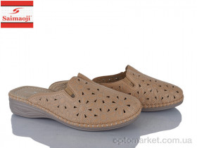 Купить Шльопанці жіночі 122-15 Saimaoji коричневий