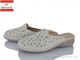 Купить Шльопанці жіночі 122-5 Saimaoji бежевий