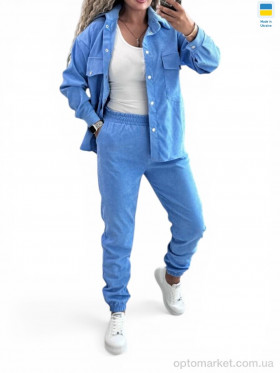 Купить Костюм жіночі 127 блакитний Alisa Brand блакитний