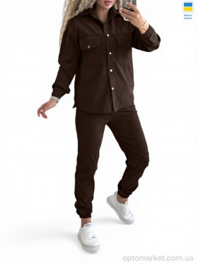 Купить Костюм жіночі 127 шоколад Alisa Brand коричневий