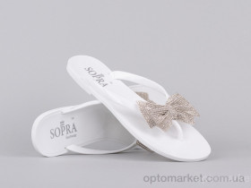 Купить Шлепки женские 143788 Sopra белый