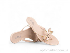 Купить Шльопанці жіночі 143811 Sopra бежевий