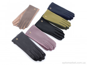 Купить Рукавички жіночі 15-141Ж кожзам плюш mix Королева мікс