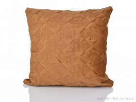 Купить Подушка унісекс 1513 (11118) brown 45x45см Malloory Home коричневий