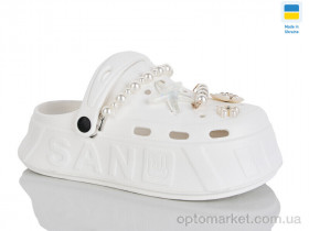 Купить Крокси жіночі 156-2 білий Progress білий