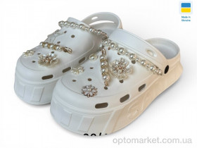 Купить Крокси жіночі 156-2 білий Progress білий