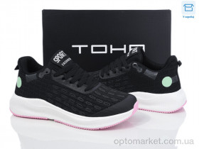 Купить Кросівки жіночі 169 black-pink TOHA чорний