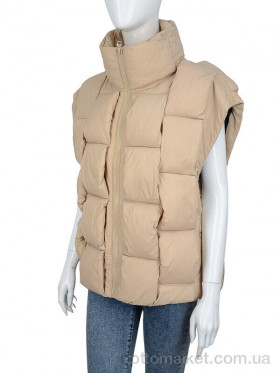 Купить Жилетка жіночі 1882 d.beige TurnHug бежевий