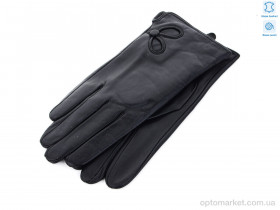 Купить Рукавички жіночі 19-08Ж шкіра кози Королева чорний