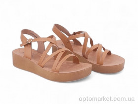 Купить Босоніжки жіночі 196675 ALLSY camel