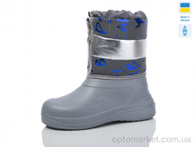 Купить Чоботи з піни дитячі 19Д-28 сіро-синій Kredo сірий