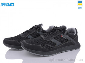 Купить Кросівки чоловічі 2-3113 чорний сітка Paolla чорний