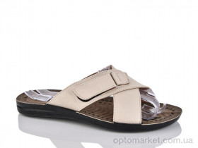 Купить Шльопанці чоловічі 2001-1 беж Demur бежевий