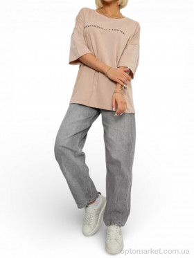 Купить Футболка жіночі 2020 бежевий Massmag бежевий