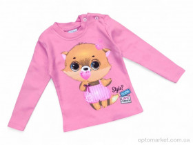 Купить Батник дитячі 2024 рожевий кішка Limina Kids рожевий