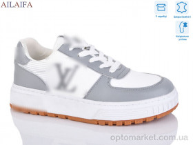 Купить Кросівки жіночі 2056 white-grey L.uis Vuitton сірий