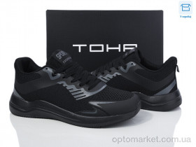 Купить Кросівки чоловічі 216 all black TOHA чорний
