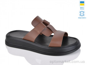 Купить Шльопанці жіночі 22160 кор.ш. Sali коричневий