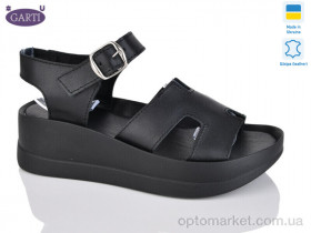 Купить Босоніжки жіночі 2394 чорна шкіра Garti чорний