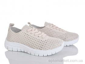 Купить Кросівки жіночі 243-23 Бабочка-Mengfuna-AESD бежевий