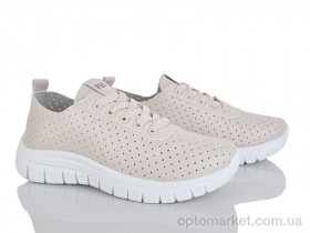 Купить Кросівки жіночі 243-27 Бабочка-Mengfuna-AESD бежевий