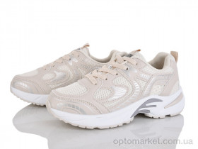 Купить Кросівки жіночі 245-87 Бабочка-Mengfuna-AESD бежевий