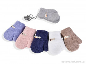 Купить Рукавиці дитячі 2538 (12см) хутро mix Rubi мікс