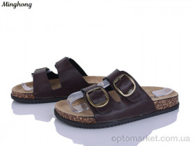 Купить Шльопанці жіночі 2607-5 Minghong коричневий