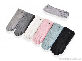 Купить Рукавички жіночі 262-3 (тедді-замша) mix Yue мікс