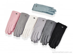 Купить Рукавички жіночі 262-5 (тедді-замша) mix Yue мікс