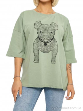 Купить Футболка жіночі 3005 св.олива Massmag зелений