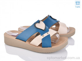 Купить Шльопанці жіночі 3012-5 Jijieli синій