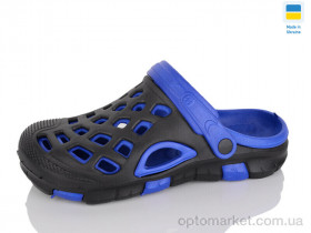 Купить Крокси чоловічі 308 чорно-синій Cross чорний