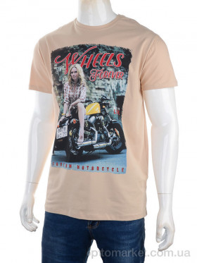 Купить Футболка чоловічі 3186-2928-6 beige Daniel Jones бежевий