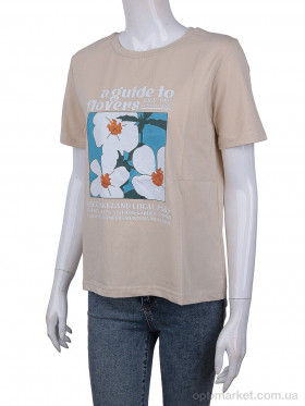Купить Футболка жіночі 3488-22 beige Wildeness бежевий