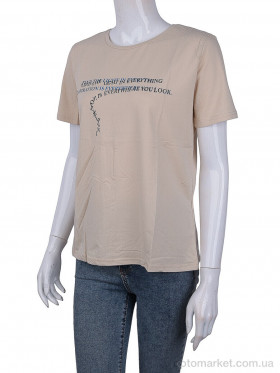 Купить Футболка жіночі 3488-2304-4 beige Wildeness бежевий
