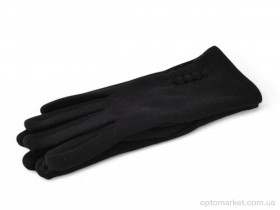 Купить Рукавички жіночі 35-8 трикотаж black Paidi чорний